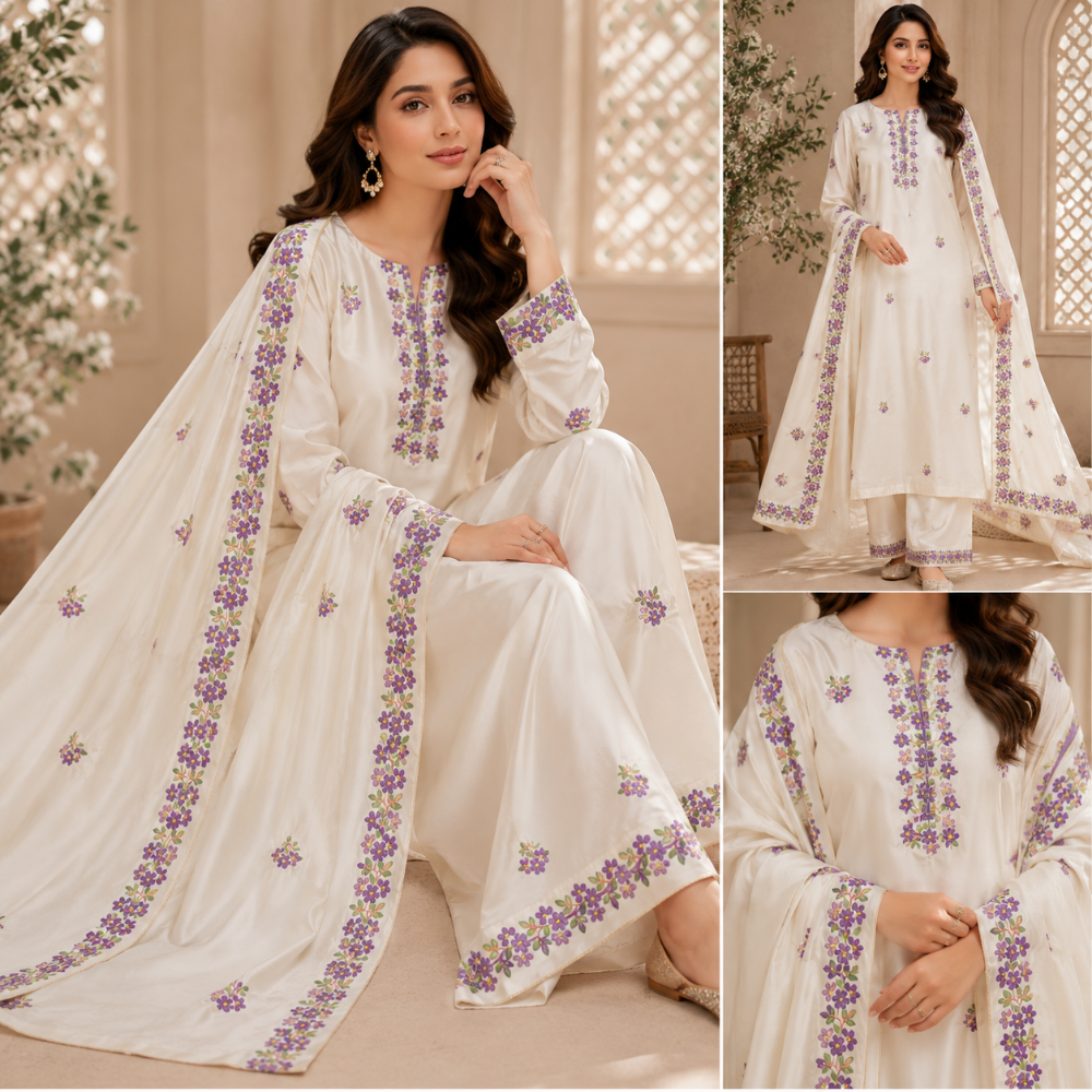 Premium Purple Flower Border DTF Easy transfer