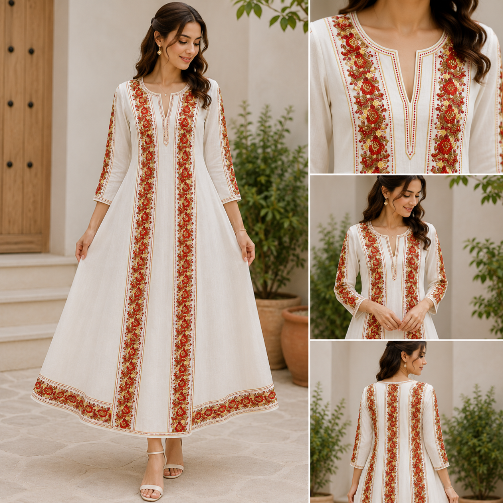 Luxury Red & Gold Gala Patti Design DTF Easy Transfer