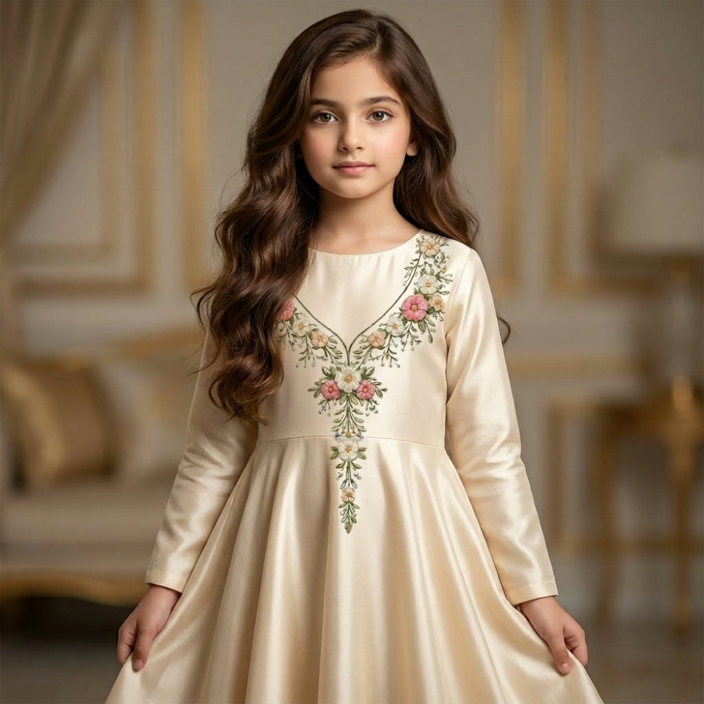 Luxury Floral Neckline DTF Easy Transfer