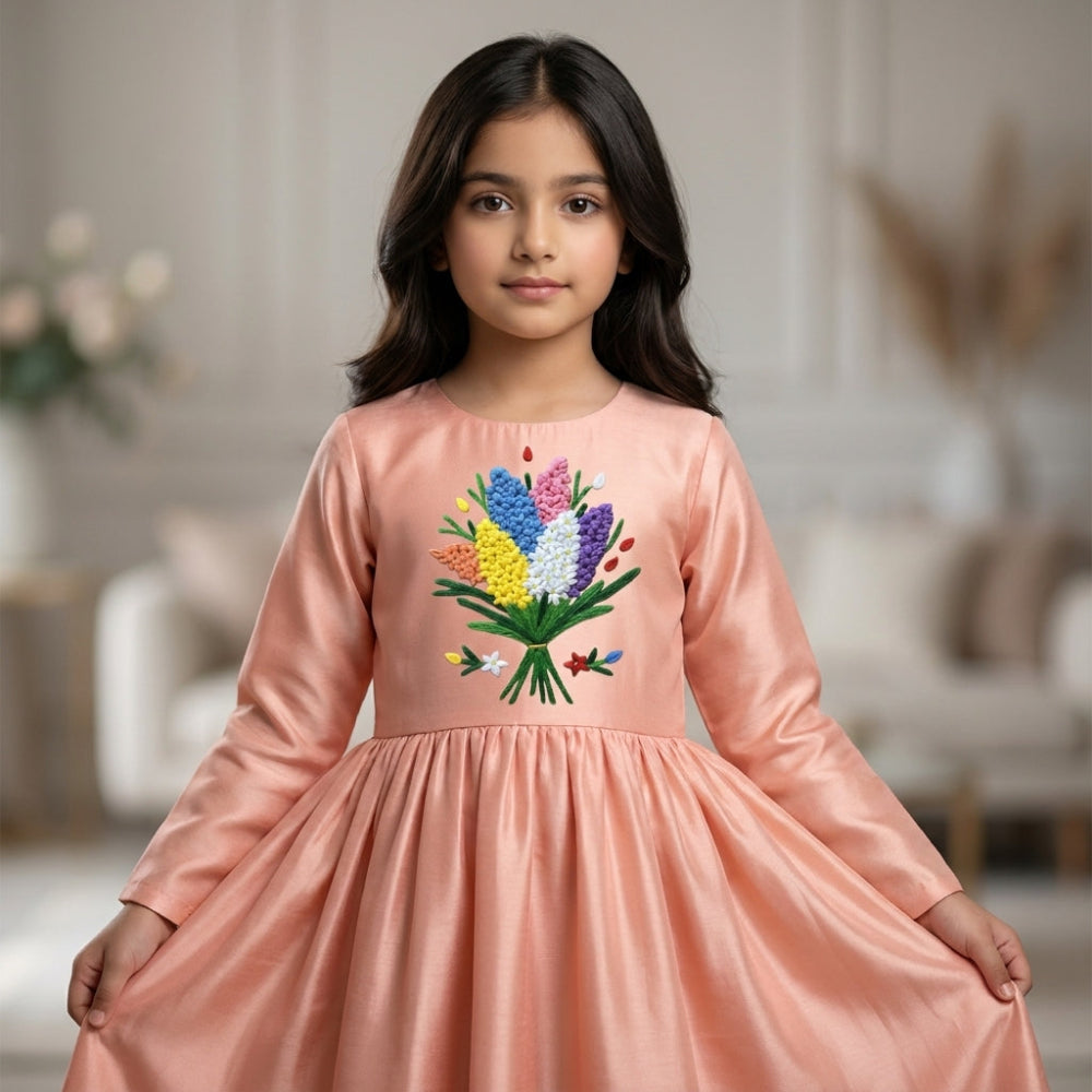Color Bloom Embroidery  DTF Easy Transfer