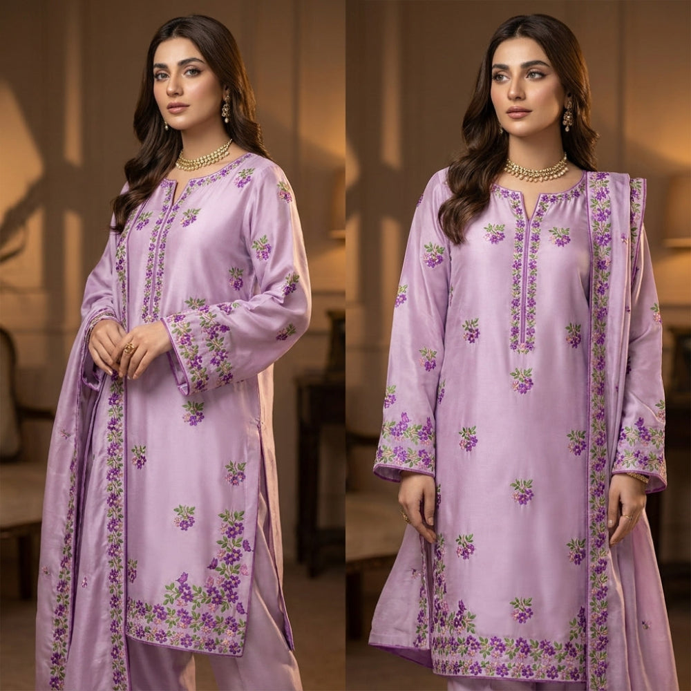 Premium Purple Flower Border DTF Easy transfer