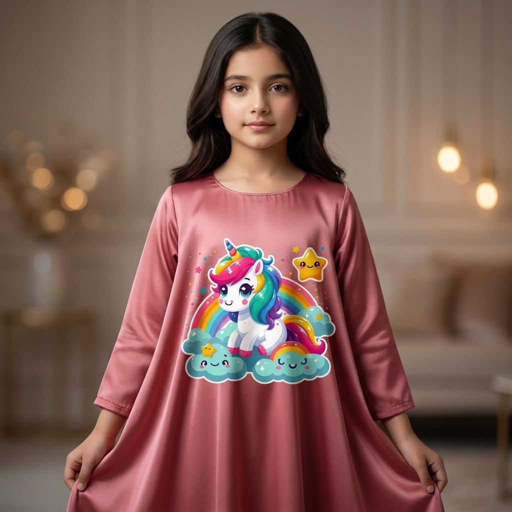 Cute Rainbow Unicorn DTF Easy transfer