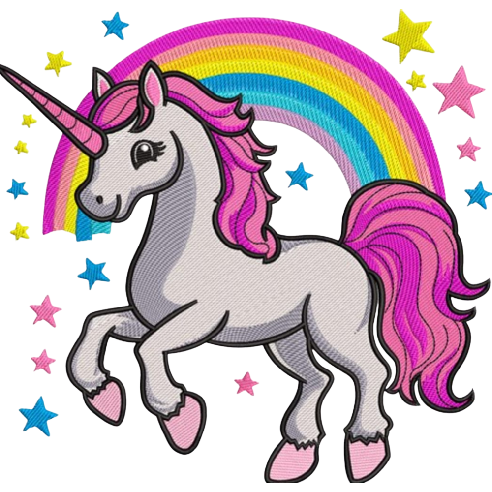 Rainbow Unicorn DTF Easy Transfer
