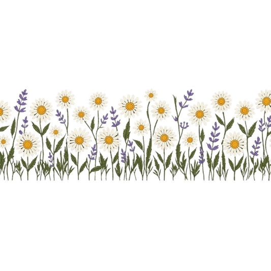 Daisy Flower Border DTF Easy Transfer