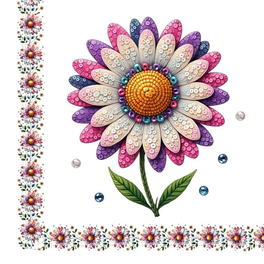 Colorful Daisy Floral DTF Easy Transfer