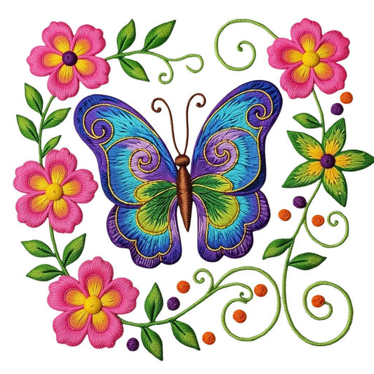Colorful Butterfly  DTF easy Transfer