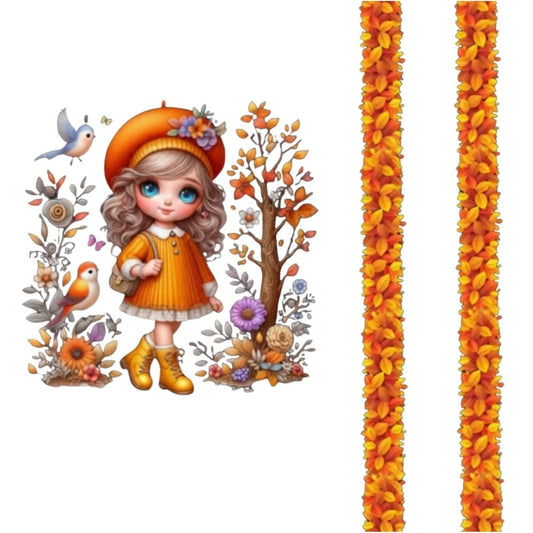 Cute Autumn Girl DTF Easy Transfer
