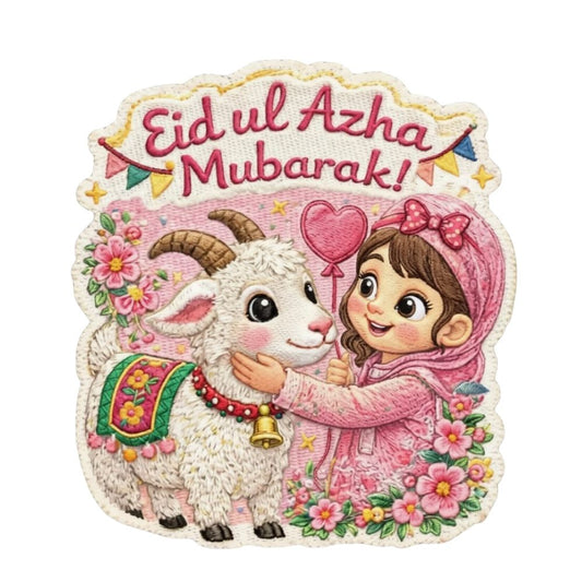 Eid Ul Azha doll Girl & Goat DFT Easy trensfer