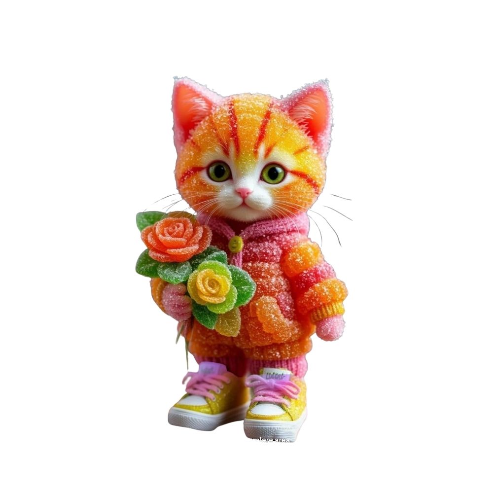 Cute Candy Cat DTF Easy Transfer